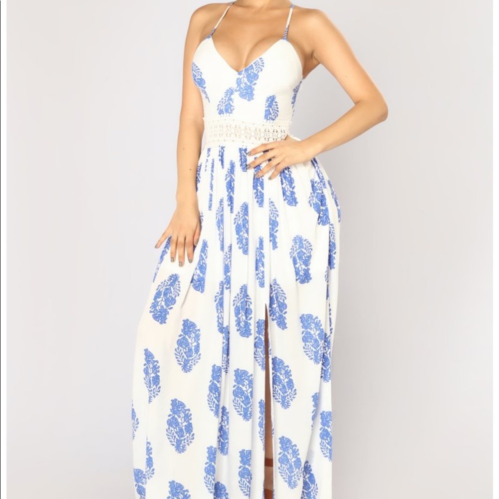 Fashion Nova Holy Slit Dress